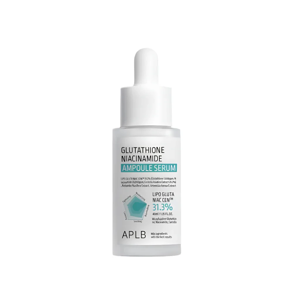 APLB Glutathione Niacinamide Ampoule Serum 40ml brightening and hydrating Korean skincare serum